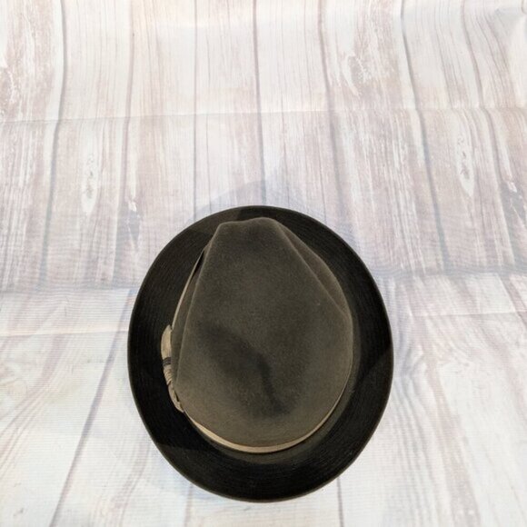 Royal Stetson Jack Forman Seventh Avenue Vintage Black Hat Size 7 - Picture 4 of 9